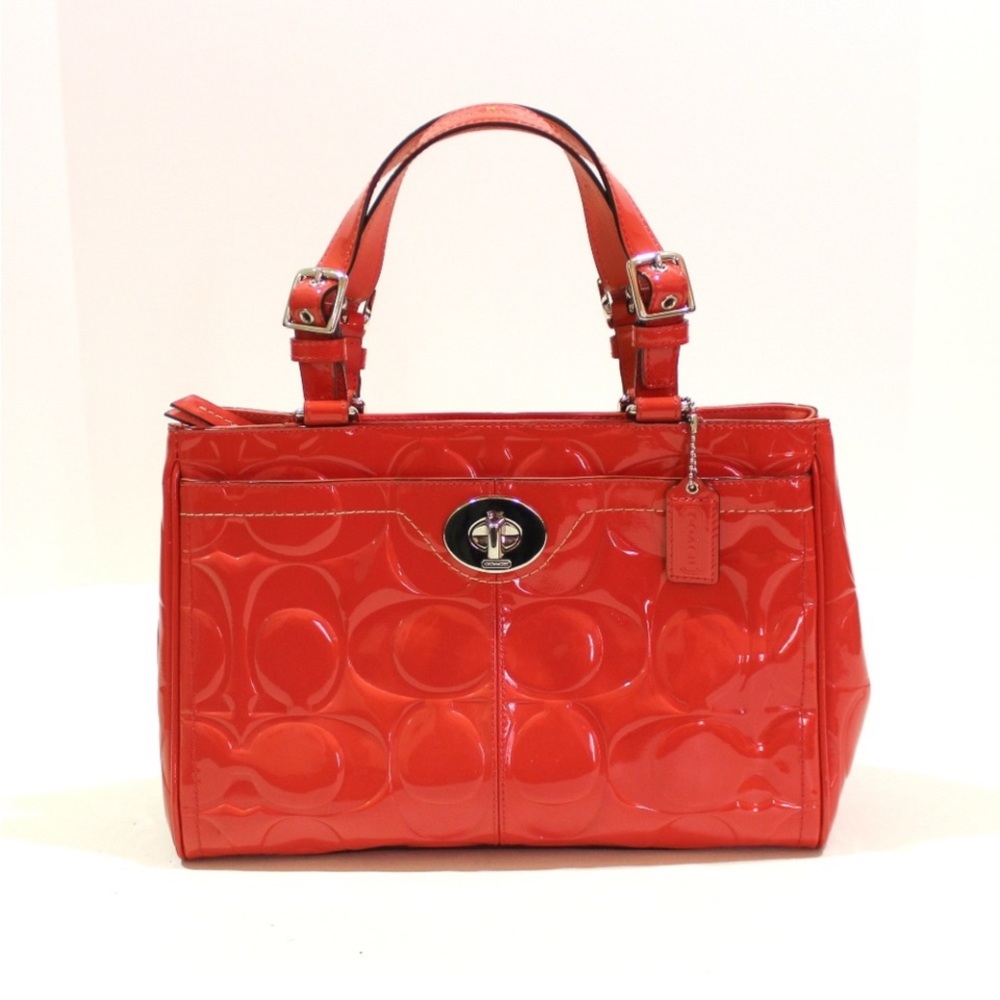 Coach F14413 Hampton Patent  Embossed Signature